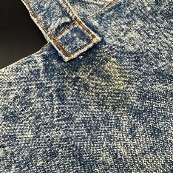 Vintage Denim Tote Blue Acid Wash 1980s Shane Purse Shoulder Bag Retro Fashion - Picture 9 of 12